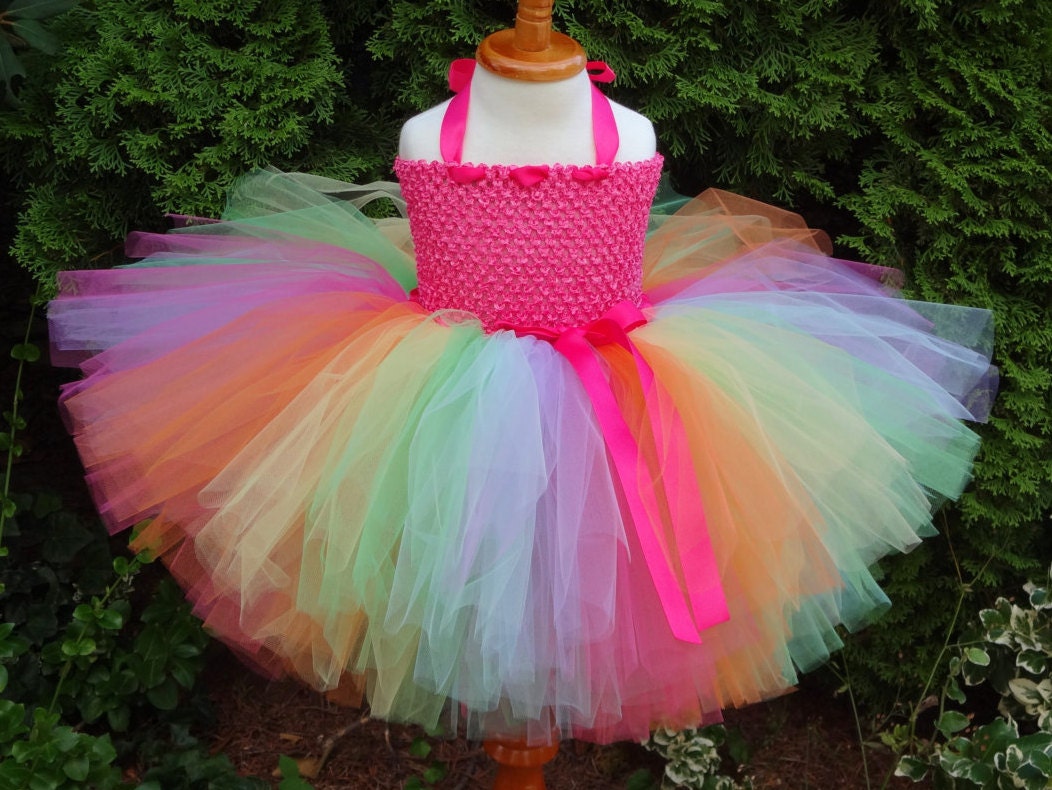 Rainbow Tutu Rainbow Tutu Dress Birthday Tutu Dress