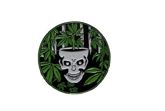 Items Similar To Grateful Dead Weed Pot Leaf Pin On Etsy