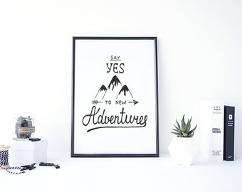 say yes to adventure  etsy