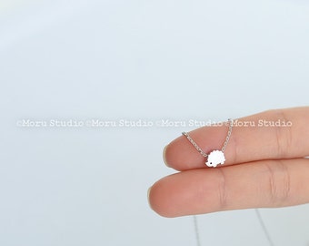 Initial Mini Hedgehog Necklace/ Dainty Mini Animal Charm, Birthday Gift, gold Hedgehog, Shop Minimalist, Delicate Small, Gift for girls 045
