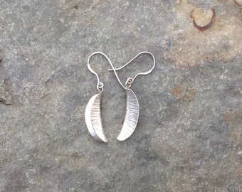 Seed pod earrings - sterling silver