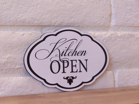 Kitchen Open Wood Sign Elegant Kitchen Decor Home Decor   Il 570xN.987189631 Gr3g 