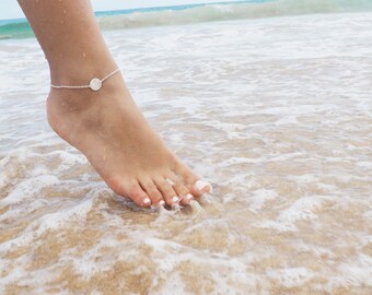 Zodiac Anklet, Sterling Silver Zodiac Anklet, Horoscope Anklet