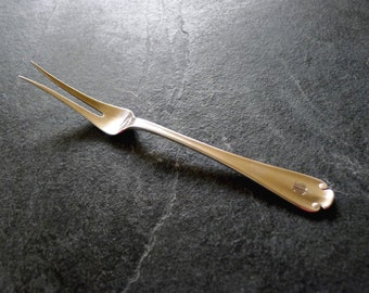 Tiffany & Co. Antique 1911 FLEMISH Sterling Silver Serving Fruit Pickle Lemon Fork 6" Rare
