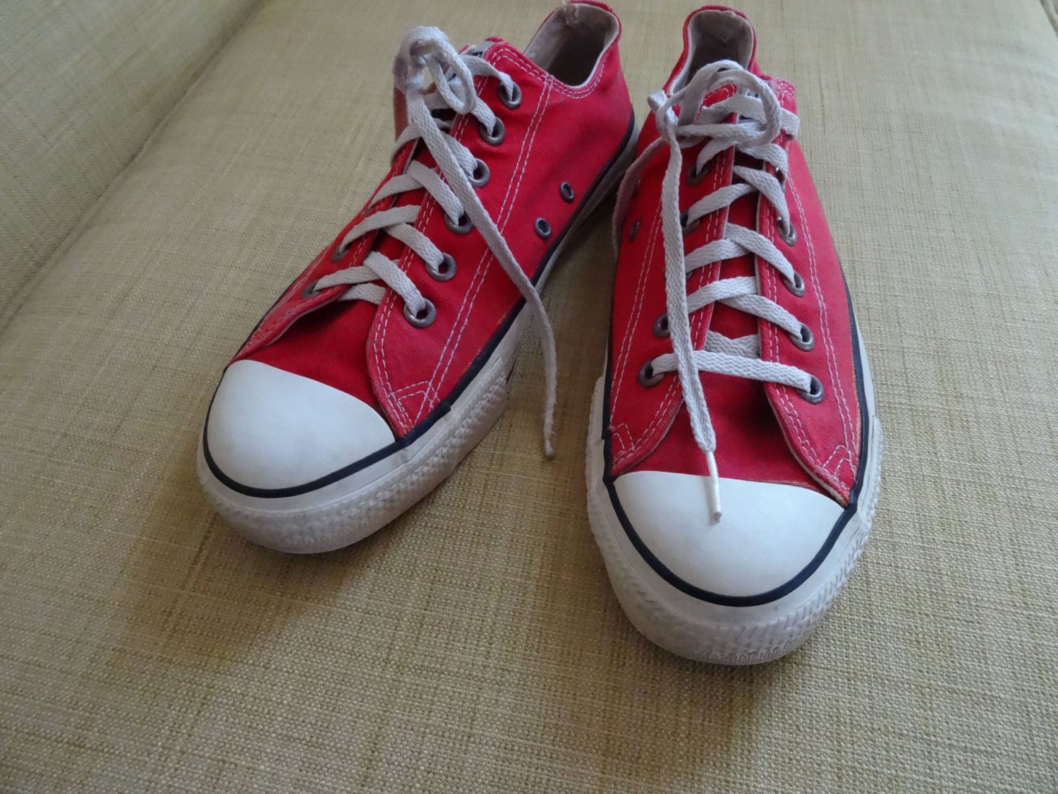 80's Red Sneakers Converse All Star Low Top Hipster
