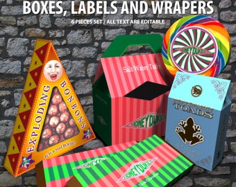 Honeydukes candy labels free printable