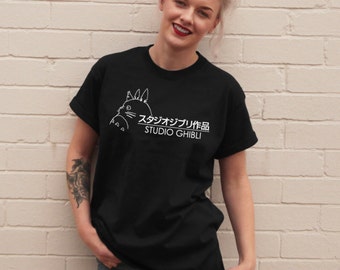 Studio Ghibli Screenprinted Black T-Shirt