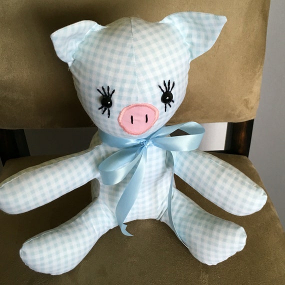 blue pig stuffed animal