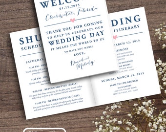 Custom Printable Wedding Welcome Bag Tags by RachelsPrintables