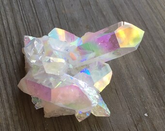 angel aura quartz crystal