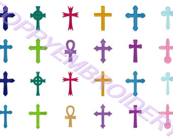 CROSS embroidery machine designs / croix pour broderie machine / INSTANT DOWNLOAD