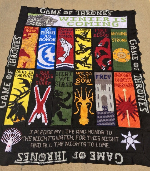 Game of Thrones Crochet Blanket Graphghan by JosephineJandLCrafts