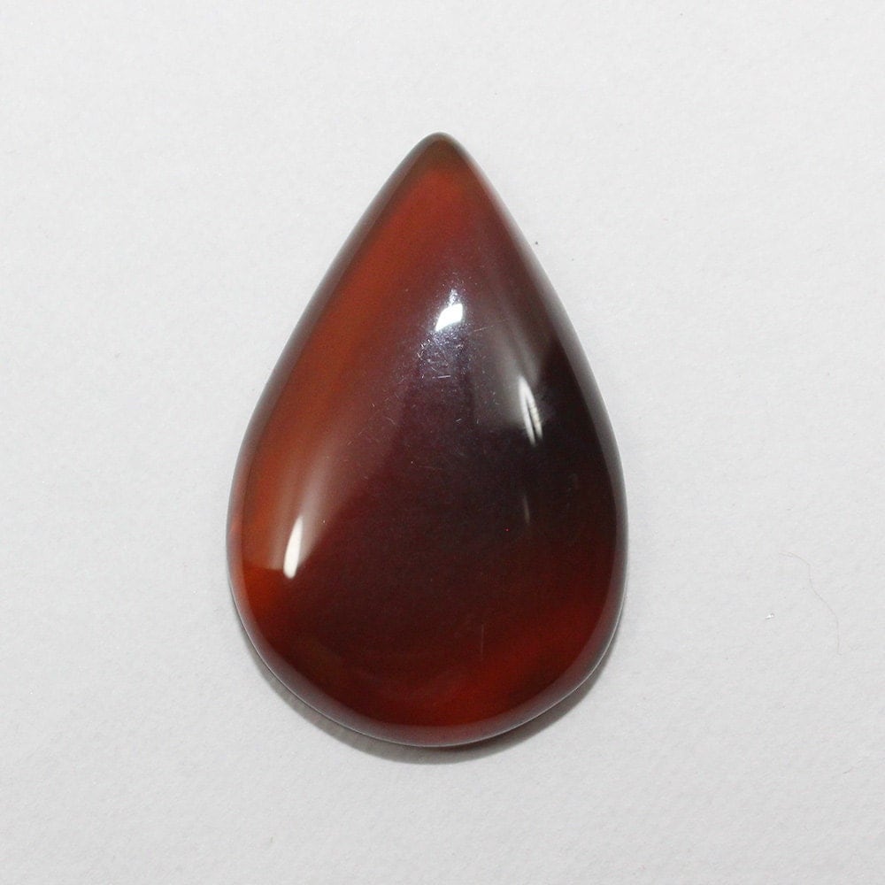 Brown Onyx cabochon 35Ct 33x21x6 mm Natural Gemstone Pear