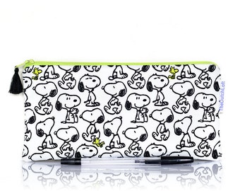 Peanuts Snoopy, Pencil case, Coin purse, Zipper pouch, Pet Dog pouch, Kids pencil case, Make Up bag, Cosmetic case, Teacher gift, Girlfriend