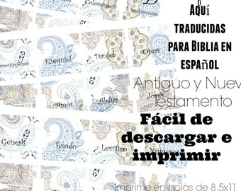 Bible Tabs - Printable Bible Tabs - Bible Journaling tabs - Bible Journaling - Tabs for Bible - Inspire Bible Tabs