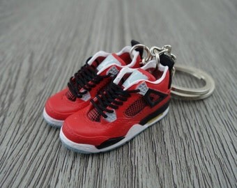 Items similar to 1 pc Air Jordan 4 Sneaker Keychain Cabochon - 18 Colors available - Cute Mini ...