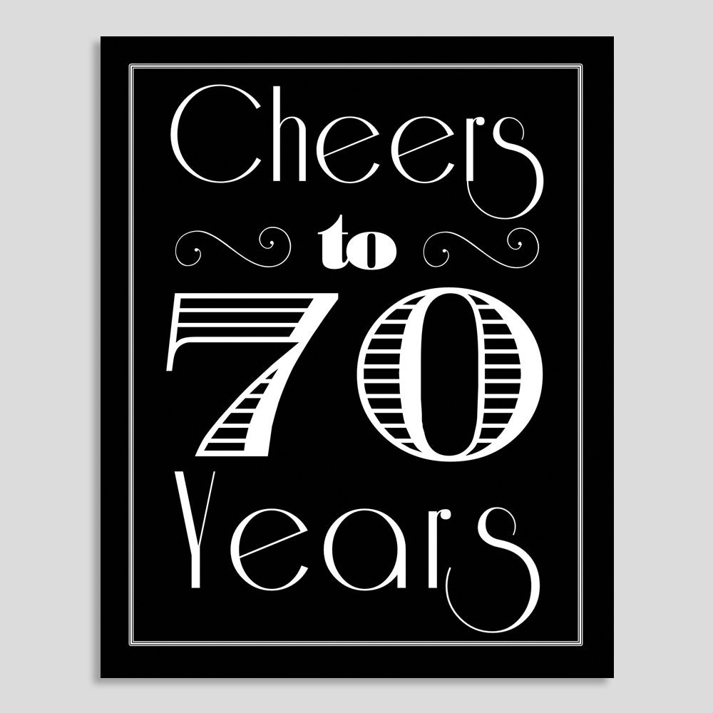 Cheers To 70 Years