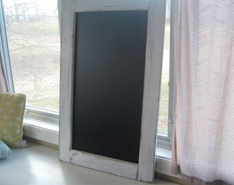 Rustic farmhouse distressed hanging chalkboard extra large chalk board you pick the color