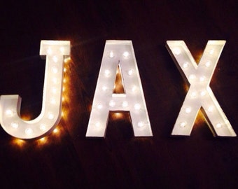 Marquee / Marquee Letter / White Marquee / Light Up Letter /Marquee Sign / Photo Prop /Wedding / Nursery Decor / Marquee Name / Monogram