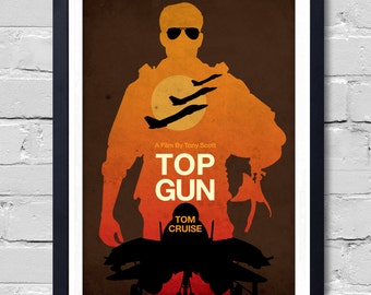 Tony Scott Minimalist Movie Poster Top Gun