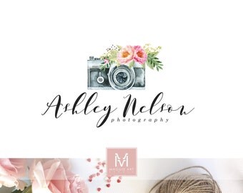 Premade Logo ,Camera Logo, Boho Photography Logo, Watermark Design ,Business Branding, Photography ,Watermark Logo ,Vintage Camera