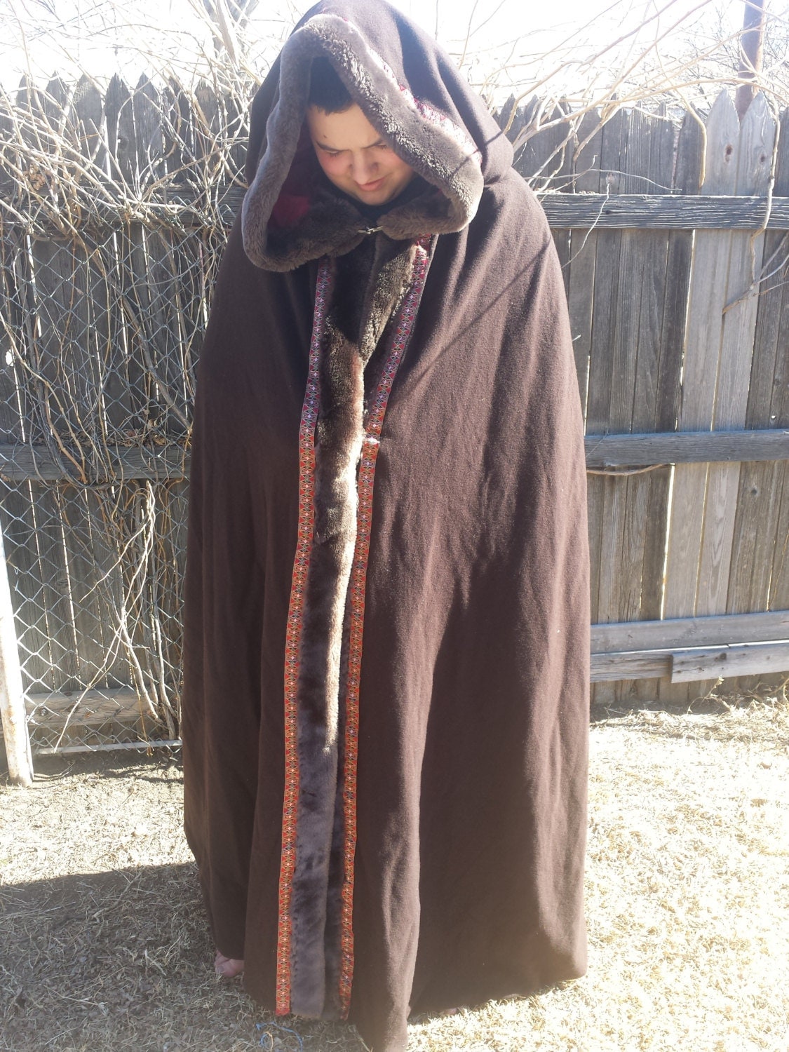 Handmade heavy cloak by CreationsbyCrystalO on Etsy