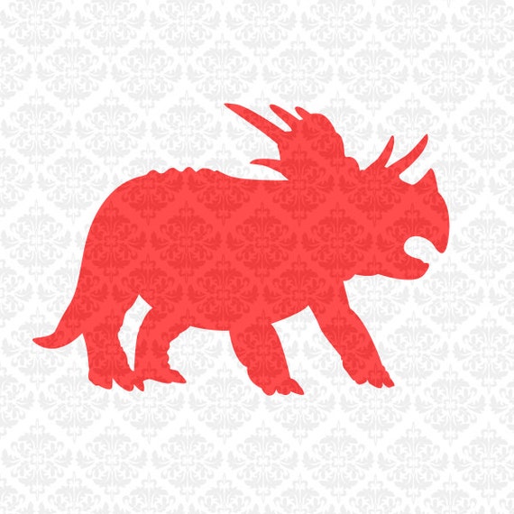 Download Triceratops Dinosaur Tyrannosaurus Monogram Dino SVG DXF