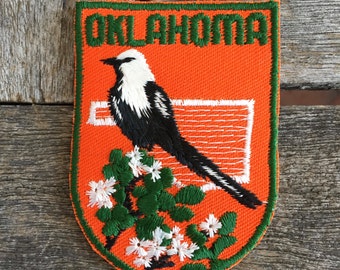 Oklahoma Vintage Souvenir Travel Patch from Voyager