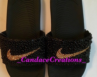 diy bling nike slides