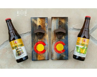 Colorado Lyfestyle bottle opener with rustic opener