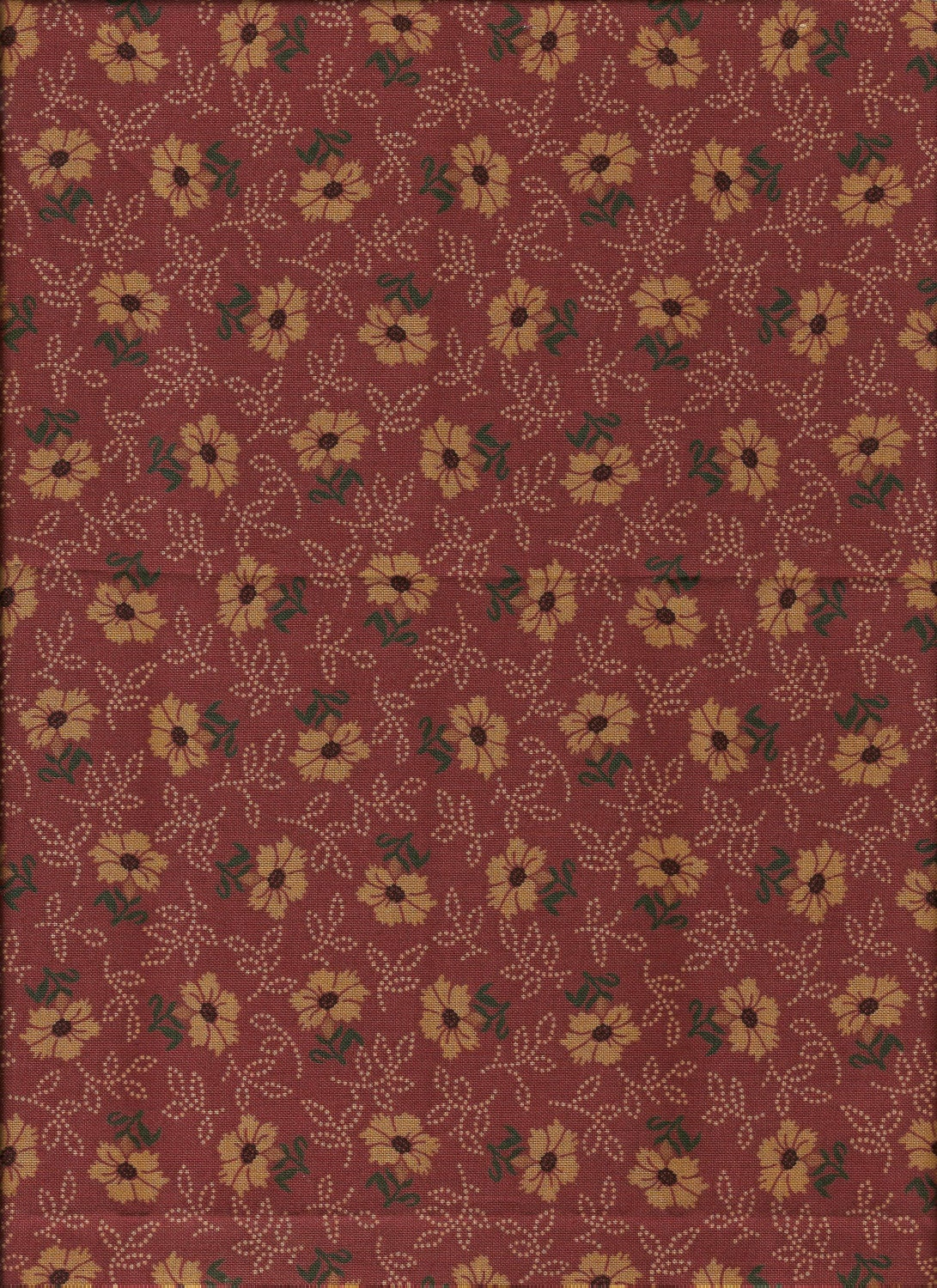 Thimbleberries Fabric RARE Retired Floral Fabric Scrap 100