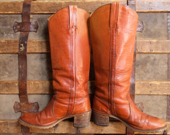 burnt orange bag and shoes