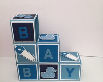 Baby building blocks pop up card