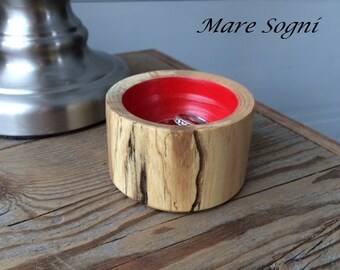 Beautiful Hand Crafted Wood Bowl - Rustic Chic - Hand Turned Jewelry Tray - Decorative Wood Jewelry Bowl, Change Tray