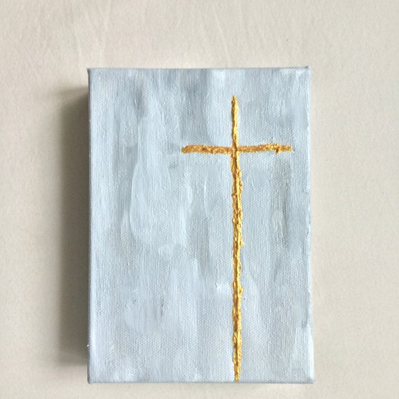 Wedding Painting Textured Cross Painting Religious Painting