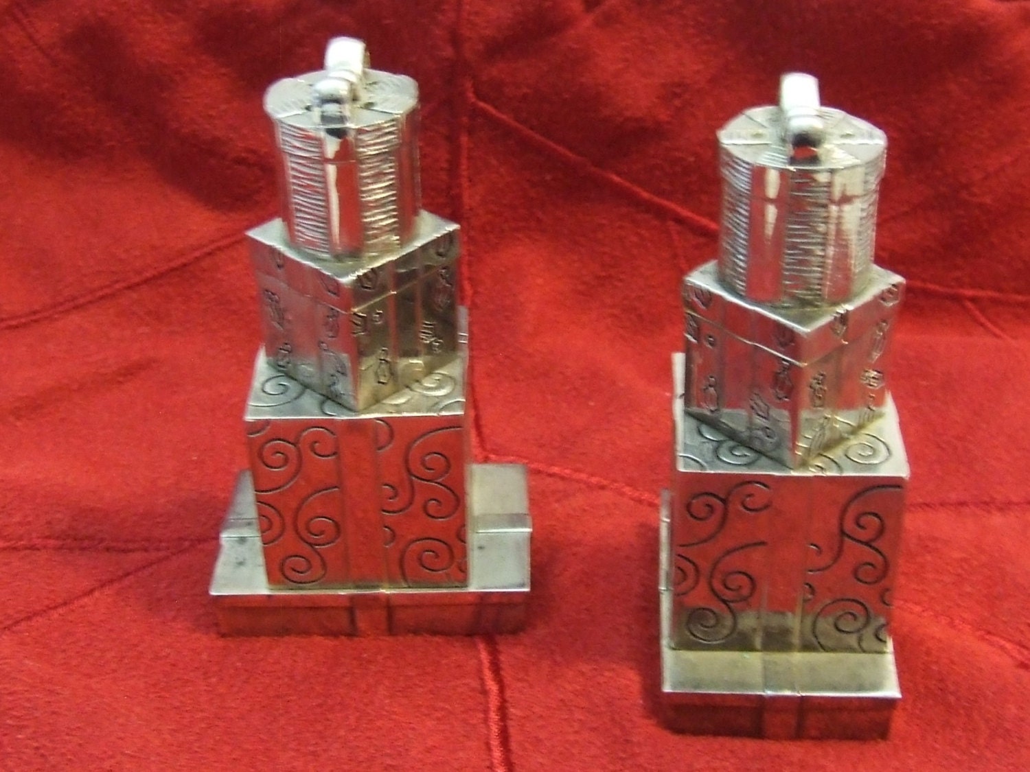 Vintage Salt and Pepper Shakers Unique Gift Silver Plated