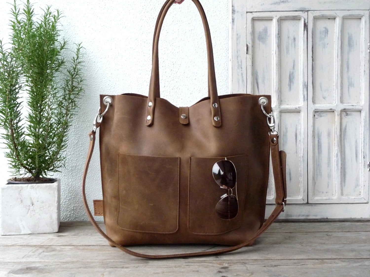 Large leather tote bag Leather tote Tote bag leather Tote