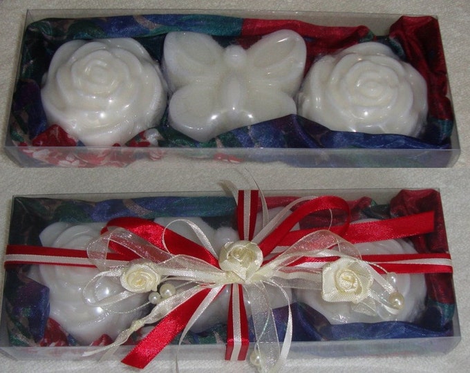 I Love You Mom: Red White Blue Soap Gift Set, Luxury Royalty Scented Handmade Soaps, Floral Soap Gift Set, Gift for Her, Mothers Day Gift