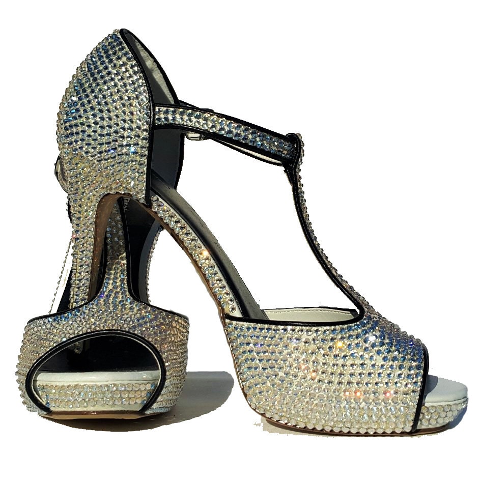 Swarovski Shoes-Sparkly High heels-Wedding Shoes-Swarovski