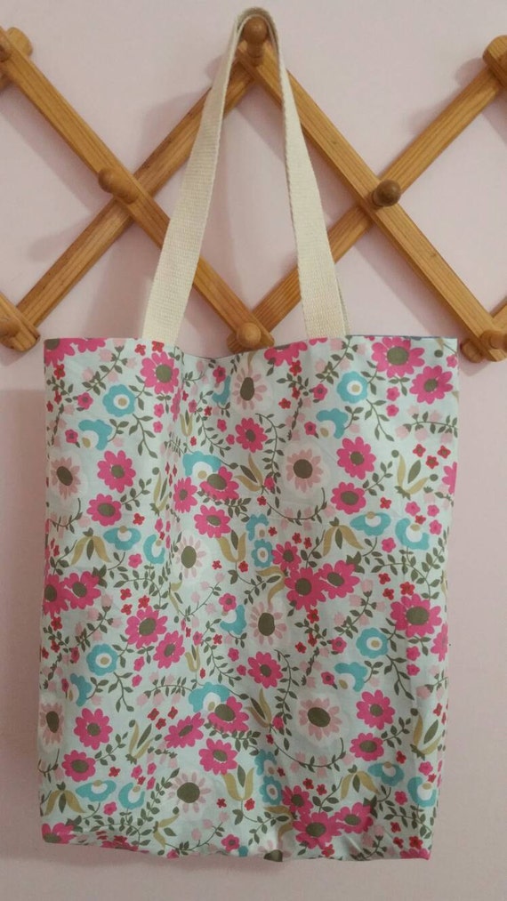 shabby chic floral fabric tote bageco friendly bag fabric shabby chic floral fabric tote bageco friendly bag fabric
