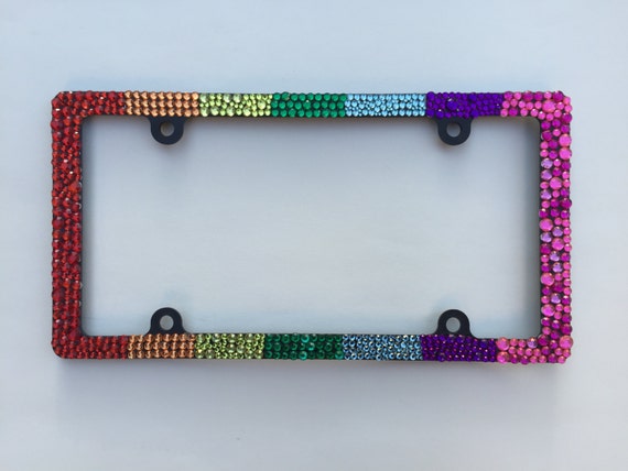 Multi-Color/Rainbow License Plate Frame