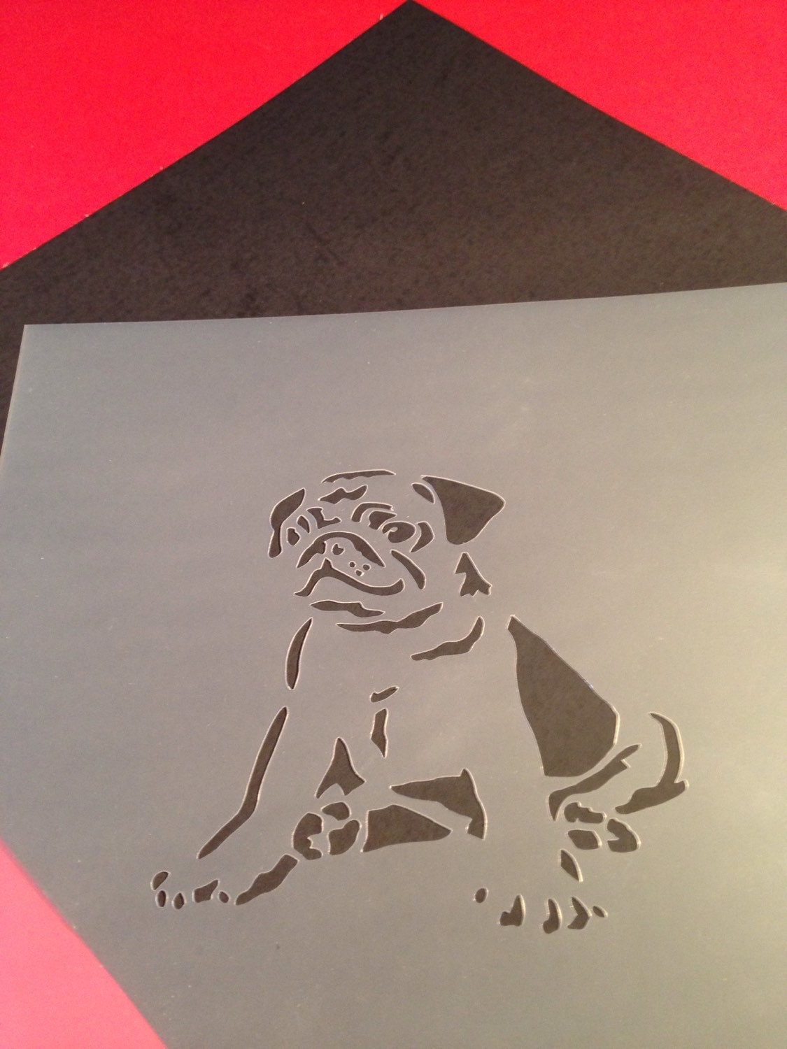 Dog stencil puppy Animal art craft stencil template airbrush