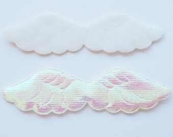 Angel fabric cream white wings