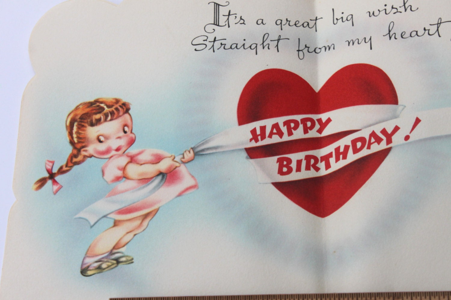 vintage romantic birthday card for him husband boyfriend cute
