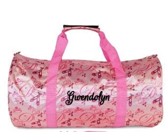 DANCERS BAG, Personalized Dance Bag, Ballerina Bag, Dance Duffle Bag, Little girls travel bag, girls duffle bag, girls dance bag, sport bag