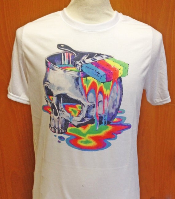 Juicy Skull Sublimation Tshirt by TheBlackCut on Etsy