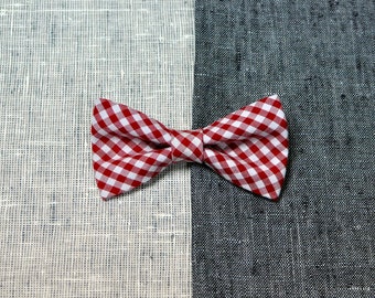 Red bow tie, checkered bow tie, christmas bow tie, wedding bow tie, men's bow tie, women's bow tie, baby bow tie, gift bow tie.