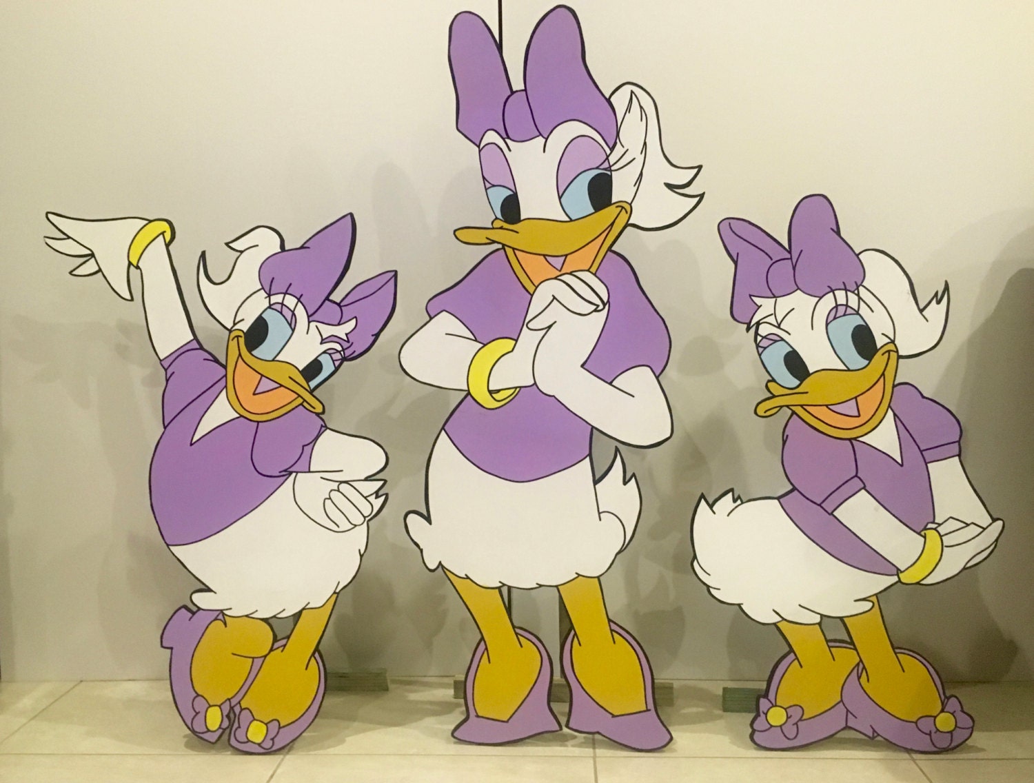 Set of Wooden Daisy Ducks Daisy Duck Cut Out Daisy Duck