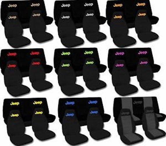 Jeep Car Seat Covers....Choose your Colour logo...All makes
