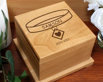 Pet Urn Wood - Wooden Pet Urn - Engraved Dog Urns - Dog Memorial - Pet Urns For Dogs - Pet Urn - Cat Urns - Cat Urn -Dog Urn -Urns For Dogs